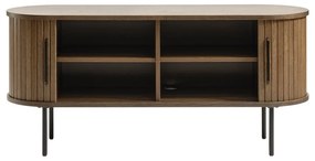 Masă TV maro cu aspect de lemn de stejar 120x56 cm Nola – Unique Furniture