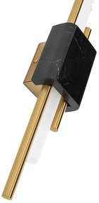 Aplica de perete LED design modern Marble, negru
