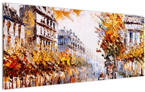Tablou - Strada din Paris (120x50 cm)