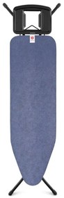 Masă de călcat Brabantia B 1008299, 124x38 cm, 7 poziții de reglare, Suport mare pentru fier de călcat, albastru