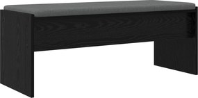 vidaXL Bancă pentru hol cu pernă Stejar Negru 103 x 38 x 40 cm