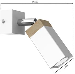Spot de perete SOLO 1xGU10/MR11/40W/230V alb
