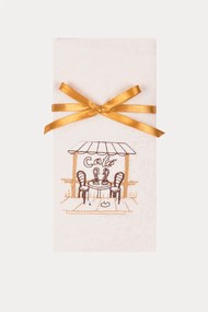 Prosoape de bucătărie CAFE, 2 buc Crem-Muștar /Cream-Mustard Set (2 buc, 40x60 cm)