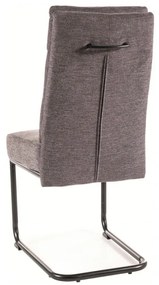 Scaun tapitat Berry Brego 18 gri inchis