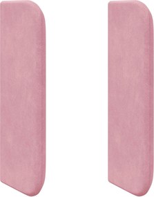 vidaXL Ureche pentru Tăblie Roz 40,5 x 40,5 x 4 cm Catifea