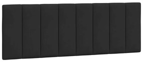 374663 vidaXL Pernă tăblie de pat, negru, 120 cm, catifea