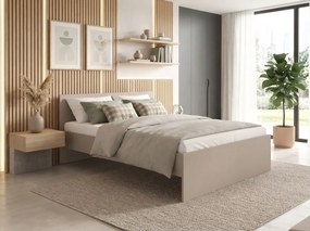 Pat ELISA 120 x 200 cm, casmiru bej Saltele: Cu saltele Coco Maxi 20 cm, Somiera pat: Cu lamele curbate