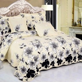 Cuvertura bumbac 100%, 5 piese, pat 2 persoane, 230x250 cm, CB100