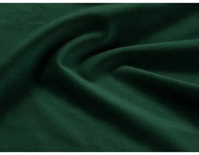 Canapea verde extensibilă, cu spațiu de depozitare cu tapițerie din catifea 235 cm Kyoto – Cosmopolitan Design