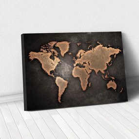 Tablou Canvas - World map 40 x 65 cm