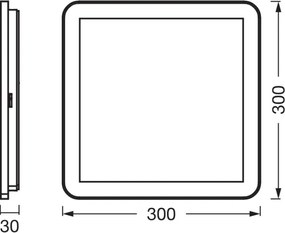 Osram - Plafonieră LED ORBIS DISC LED/22W/230V 30x30 cm IP44 inox pentru baie