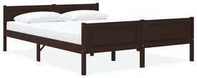 vidaXL Cadru de pat, maro miere, 160x200 cm, lemn masiv de pin