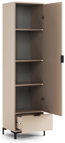 Mazzoni Dulap LANA SZ-50 Bej (Șampanie) - GARDEROBĂ CU O UȘĂ CU SERTAR