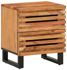 vidaXL Noptieră, 40x34x46 cm, lemn masiv de acacia
