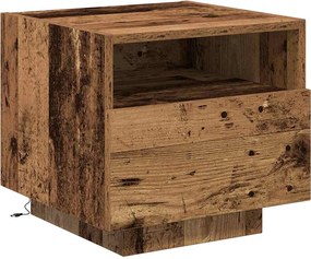 vidaXL Dulap de noapte Lemn vechi 40 x 39 x 37 cm Lemn compozit