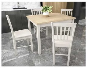 Masă de bucătărie Adam 90 x 65 cm, stejar cremona / crem