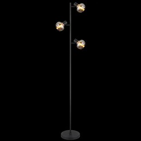 Globo 54309SB - Lampadar TOKKI 3xE14/40W/230V negru