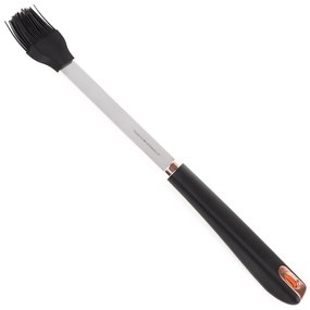 TEMPO-KONDELA LINTON, unelte pentru grătar, set de 4, negru/ roz auriu