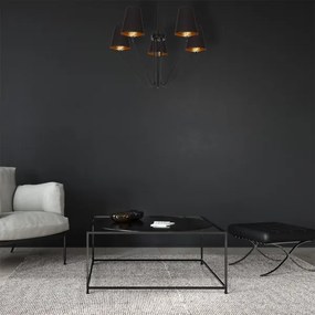 Lustră pe tijă VICTORIA 5xE27/60W/230V negru