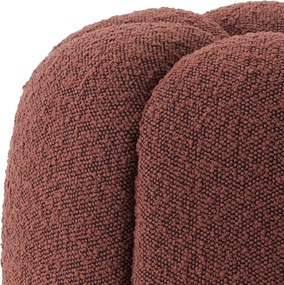 Taburete elegant design LUX Orchanic, Bouclé rouge
