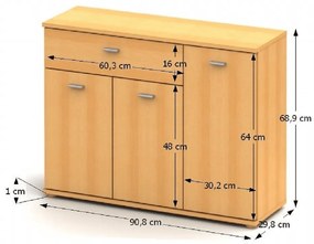 Comoda, fag, NENA NEW TYP 3