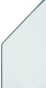 Placa de sticla pentru semineu, hexagonala, 120x50 cm 1, 120 x 50 cm