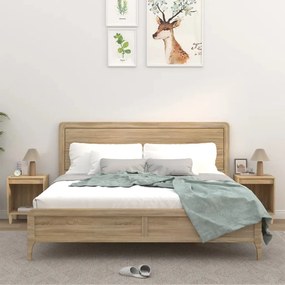 vidaXL Noptiere, 2 buc., stejar sonoma, 40x35x50 cm