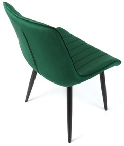 Scaun de bucaterie Rowena, verde închis