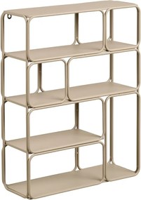 Raft bej etajat din metal 48 cm Lanciano – House Nordic