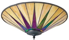 Endon 70240 - Plafonieră Tiffany DARK STAR, 2 x E27, 40 W, 230 V, Ø 49 cm