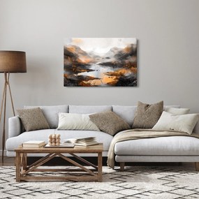 Tablou - Pictura peisajelor montane (90x60 cm)