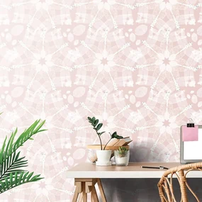 Tapet libelule în modelul de Mandala