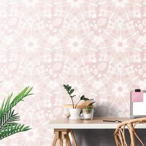 Tapet libelule în modelul de Mandala