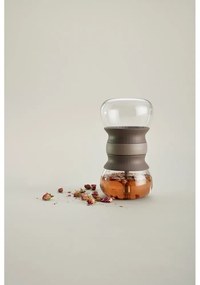 Ceainic maro deschis cu filtru din sticlă 500 ml – Lékué