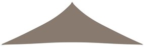 Parasolar gri taupe 3,5x3,5x4,9 m tesatura oxford triunghiular Gri taupe, 3.5 x 3.5 x 4.9 m