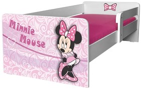 Patut Fetite 2-8 ani Minnie P1 Cu Protectie Detasabila, fara saltea- Pc-p-srt-min-p1-70