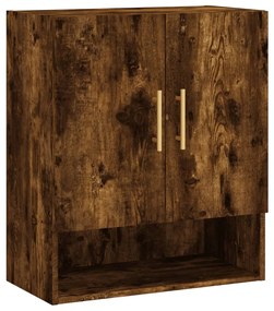 vidaXL Dulap de perete, stejar fumuriu, 60x31x70 cm, lemn compozit