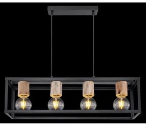 Lustră pe cablu Globo 15476-4H HAGAR 4xE27/60W/230V