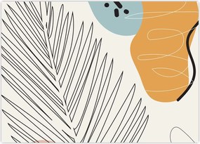 Tablou - Ilustrație de frunze (70x50 cm)