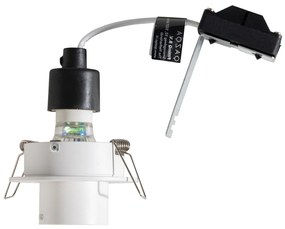 Set de 6 spoturi încastrate albe GU10 35mm rotunde înclinabile - Installa