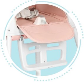 Scaun înalt pliabil 3 în 1 roz