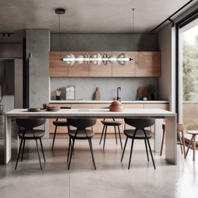 Lustră LED pe cablu DAPHNE LED/40W/230V gri