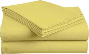 Cearsaf din bumbac LUX galben 140x240 cm