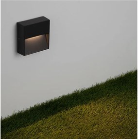 Mini Aplica perete exterior IP65, LED CCT Til negru