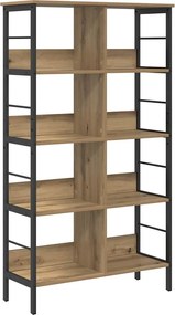 vidaXL Raft pentru cărți Stejar Artizanal 82 x 32 x 144,5 cm