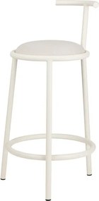 Scaun de bar bej din metal (înălțime șezut 68 cm) Hogo – noo.ma