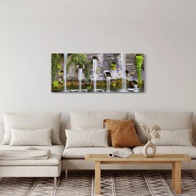 Tablou - Zid de piatră, Hamburg, Germania (120x50 cm)