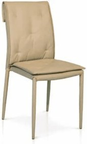 Scaun Solan, structura metalica, piele ecologica - BEJ