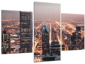 Tabloul cu metropolă luminată (90x60 cm)