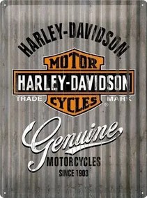 Placă metalică Harley-Davidson - Genuine Motorcycles